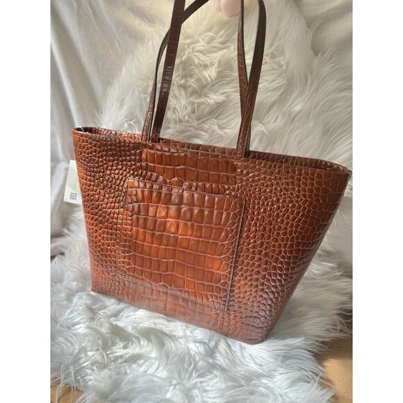 LIMITED TIME SALE - $720 Tory Burch Crocodile Thea Work Travel Laptop Tote - Picture 4 of 13